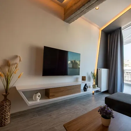 アパート Skia Luxury Living Above The Walls テッサロニキ